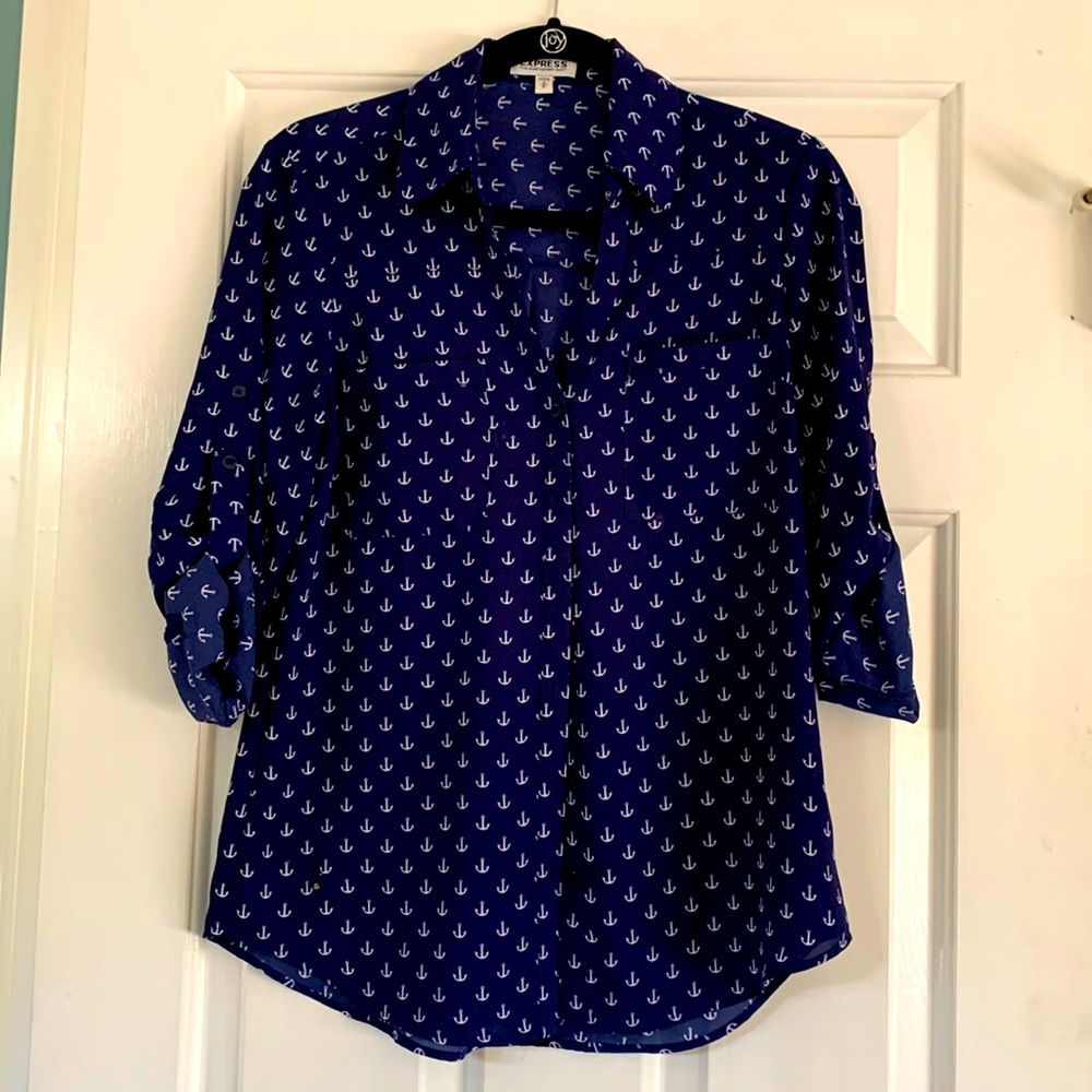 Express Portofino button down blouse